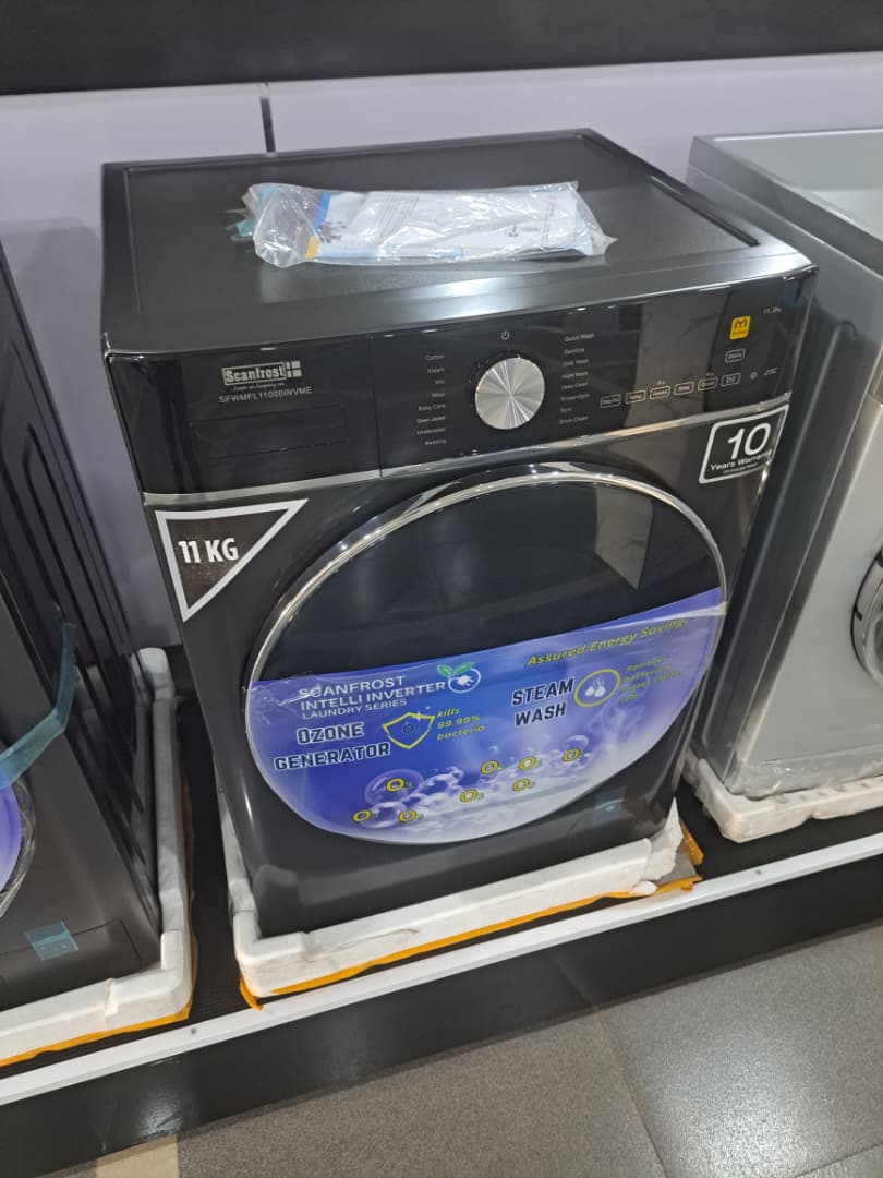 Scanfrost front load washing machine SFWFL1100INVM3 WASHER 11KG